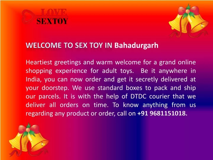 w elcome t o sex toy in bahadurgarh