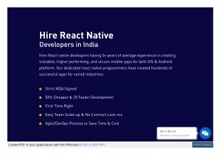 hire react native developers in india