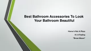 5 Bathroom Accessories You Should Invest In