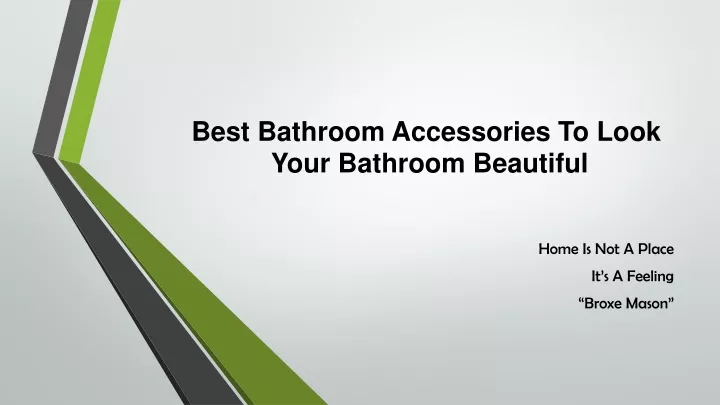 best bathroom accessories to look your bathroom beautiful