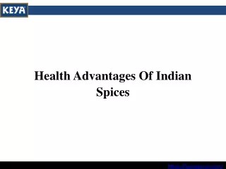 health advantages of indian spices