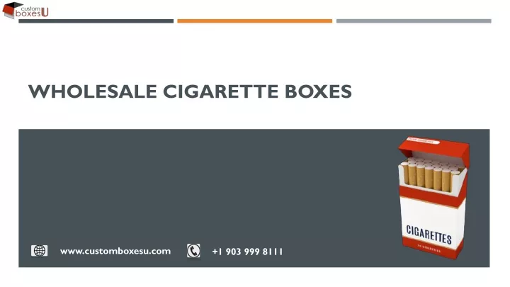wholesale cigarette boxes