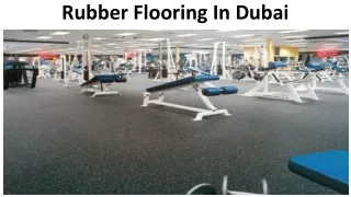 Rubber flooring dubai