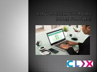 can youcheck your cibil score for free