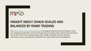 Scales & Balances – Buy analytical Balances online | Ramo Trading