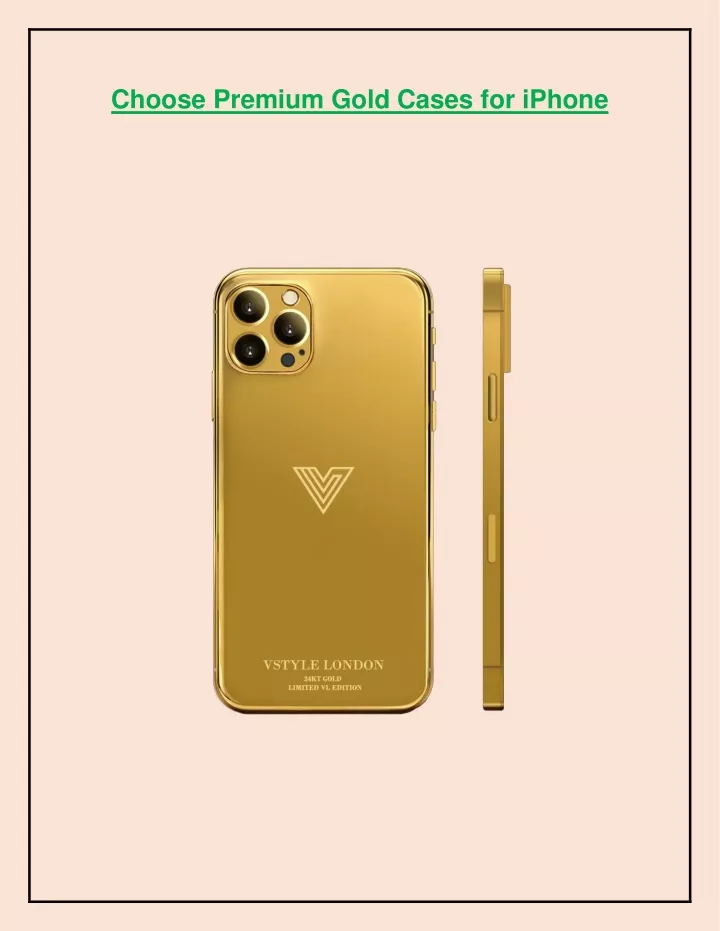 choose premium gold cases for iphone