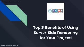 Top 3 Benefits of Using Server-Side Rendering for Your Project!