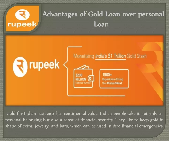 advantages of gold loan over personal loan