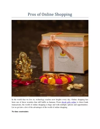 pros of online shopping