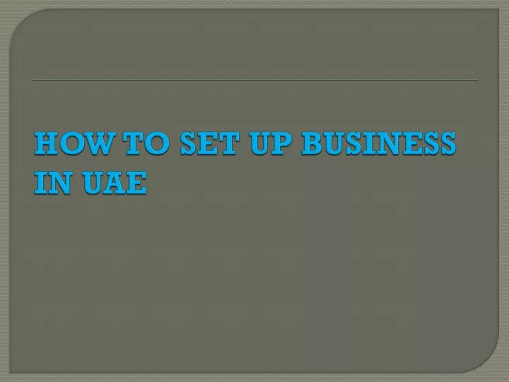 how to set up business in uae
