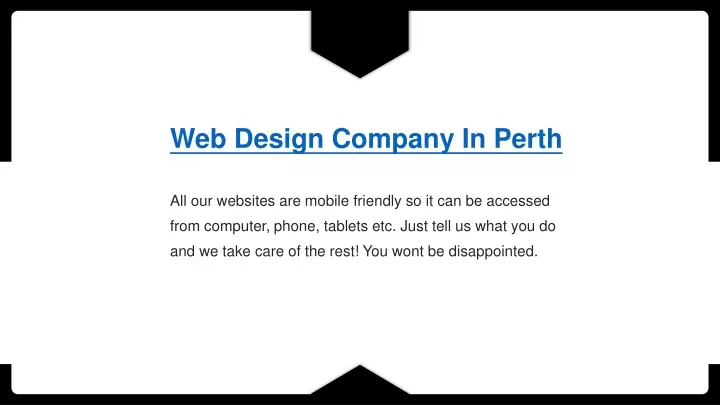 web design company in perth