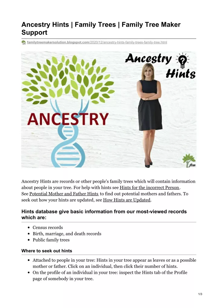 ancestry hints family trees family tree maker