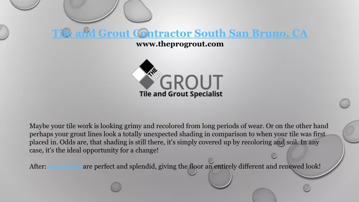 tile and grout contractor south san bruno
