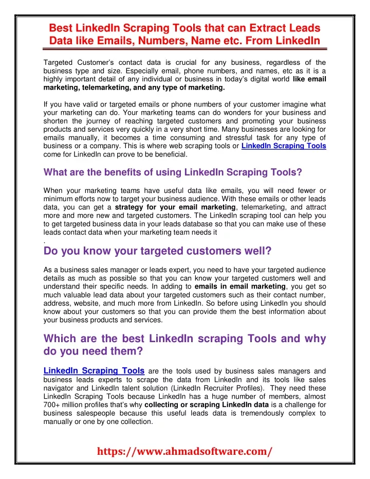 best linkedin scraping tools that can extract