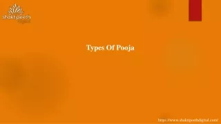 types of pooja