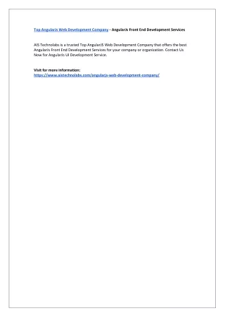 top angularjs web development company angularjs