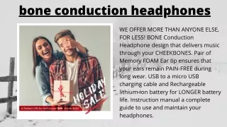 BONE CONDUCTION HEADPHONES
