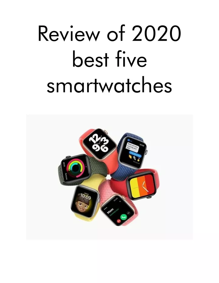 review of 2020 best five smartwatches