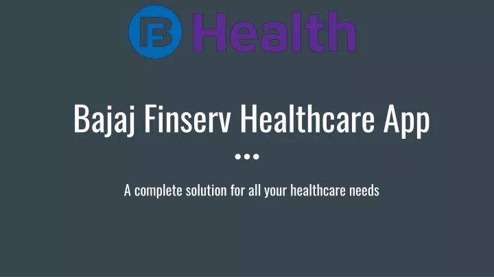 bajaj finserv healthcare app