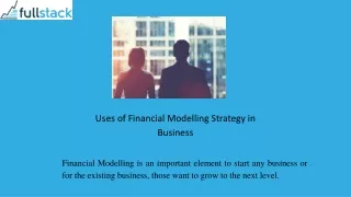 Financial Modelling Helps in Business Problems | Financial Modelling
