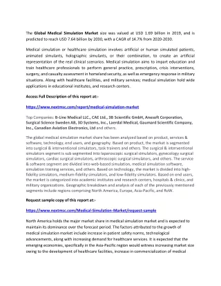 the global medical simulation market size