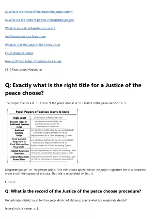 q what is the history of the magistrate judge
