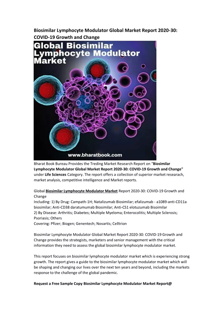 biosimilar lymphocyte modulator global market
