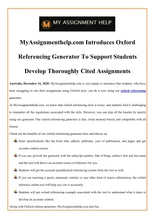 myassignmenthelp com introduces oxford