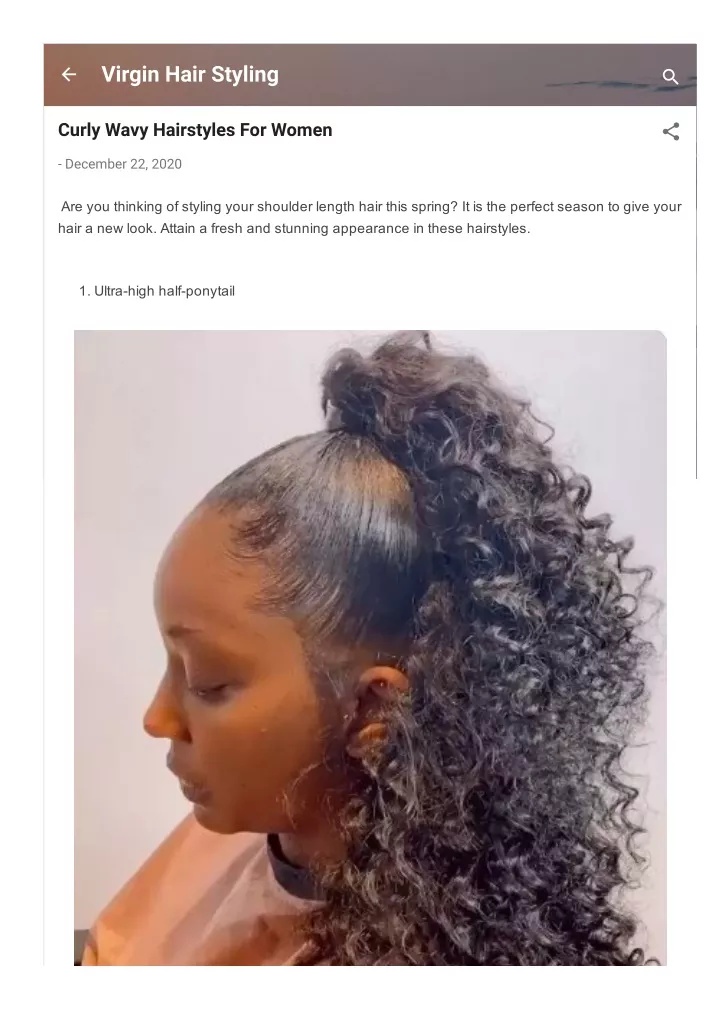 virgin hair styling