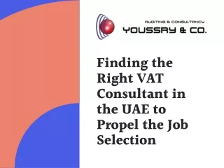 Finding the Right VAT Consultant in the UAE to Propel the Job Selection