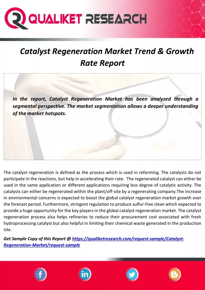 catalyst regeneration market trend growth rate