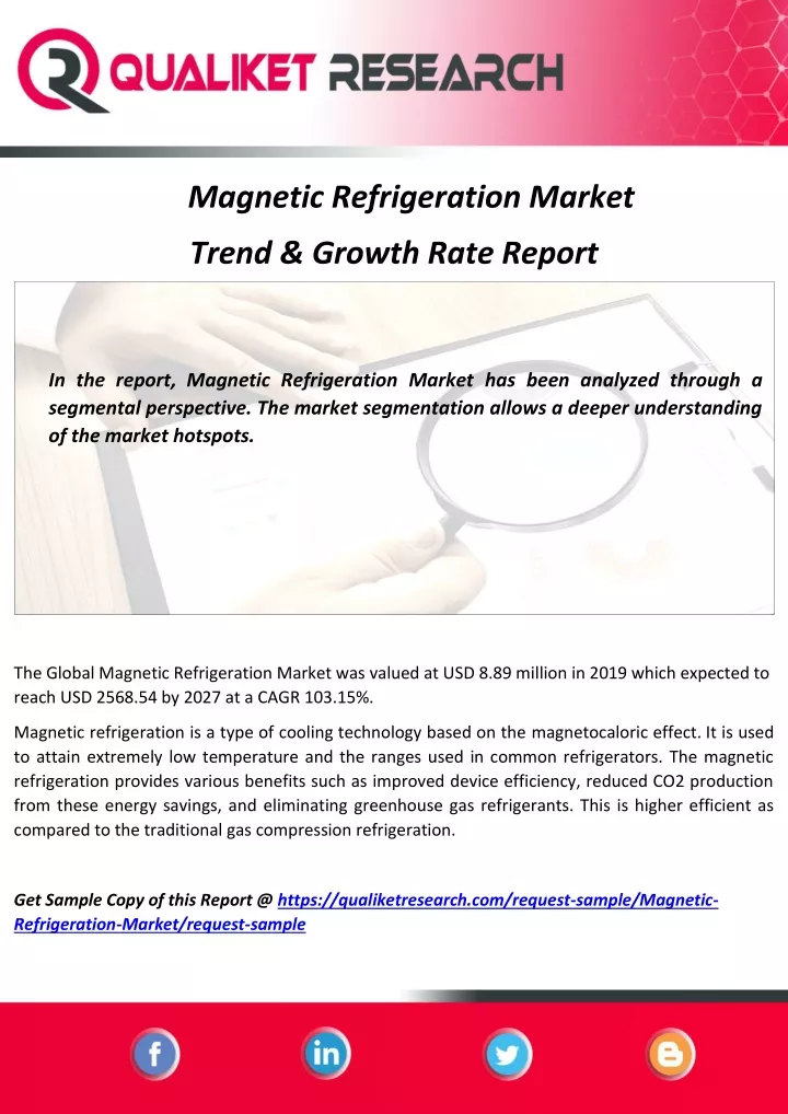 magnetic refrigeration market