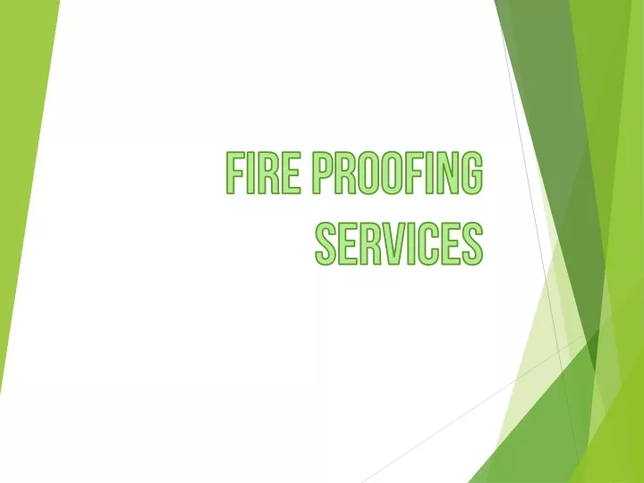 fire proofing services