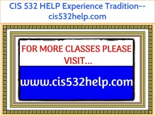 CIS 532 HELP Fabulous Teaching--cis532help.com