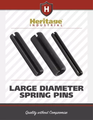 Heritage Large Diameter Spring Pin