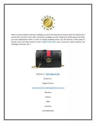when it comes to fashion and style handbags
