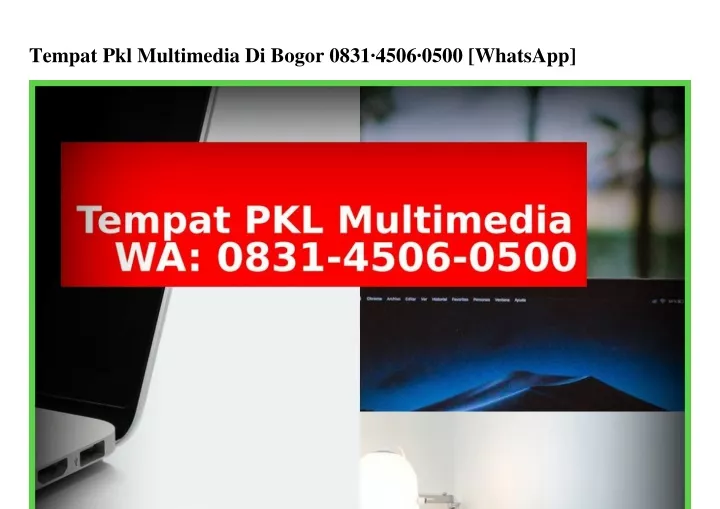 tempat pkl multimedia di bogor 0831 4506 0500