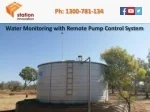 Water Monitoring with Remote Pump Control System - slide 1