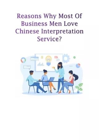 Reasons Why Most Of Business Men Love Chinese Interpretation Service?