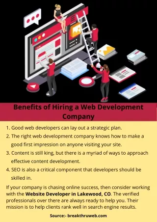 benefits of hiring a web development company