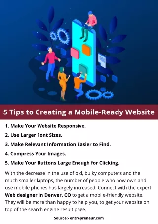 5 tips to creating a mobile ready website