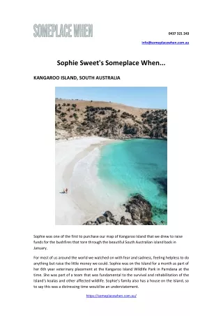 Sophie Sweet's Someplace When...