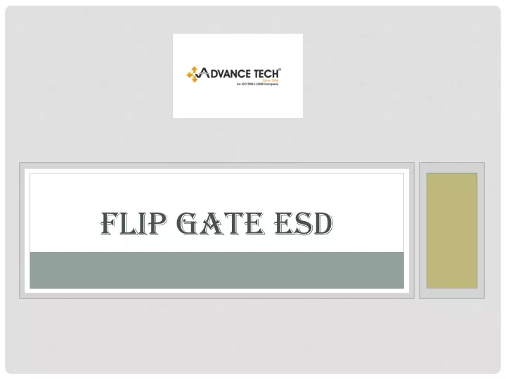 flip gate esd