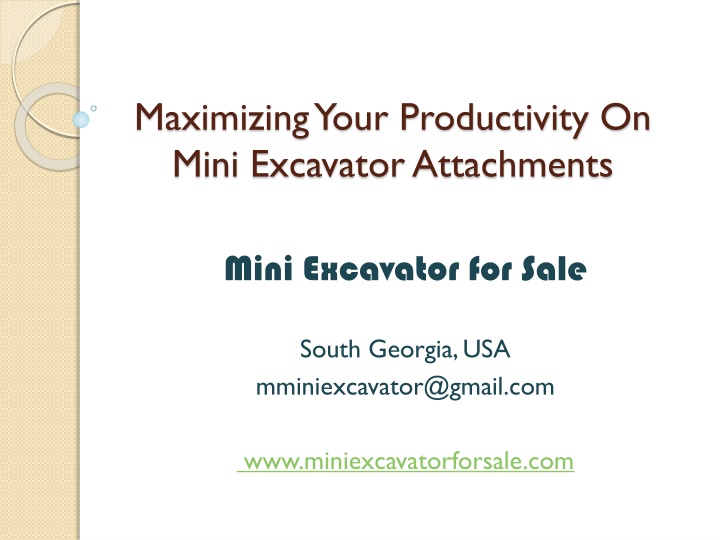 maximizing your productivity on mini excavator attachments