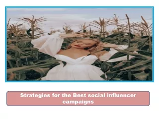 Strategies for the Best social influencer campaigns