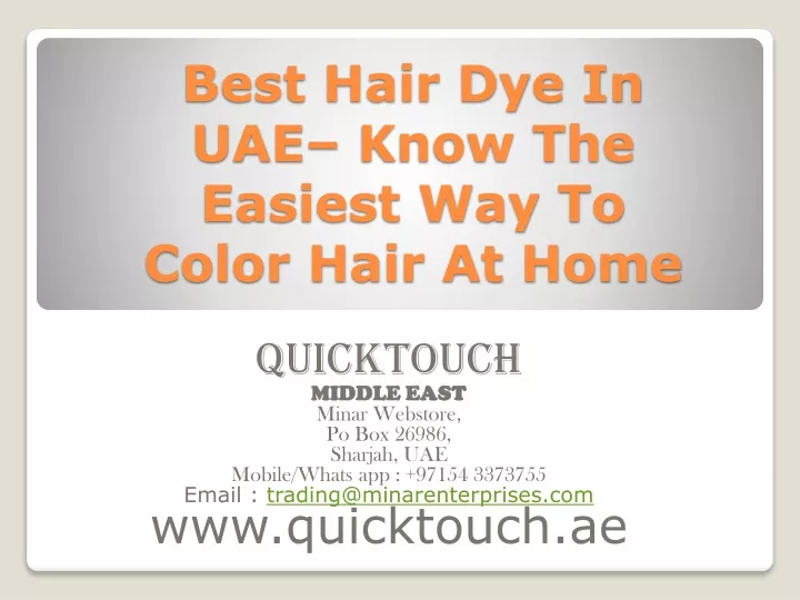 best hair dye in uae know the easiest way to color hair at home