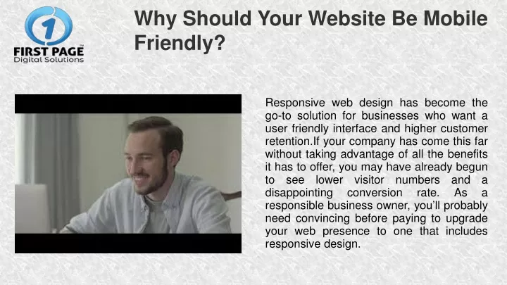 why should your website be mobile friendly