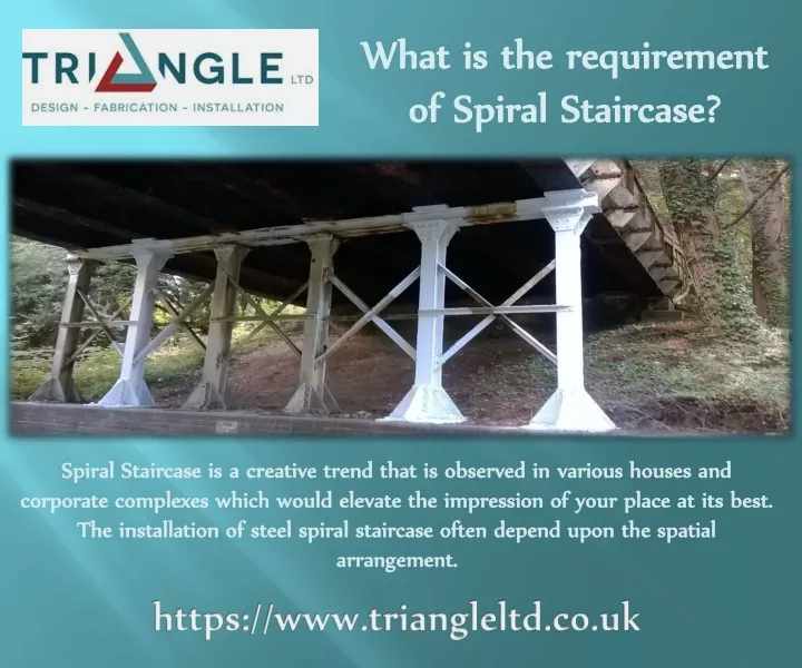 what is the requirement of spiral staircase