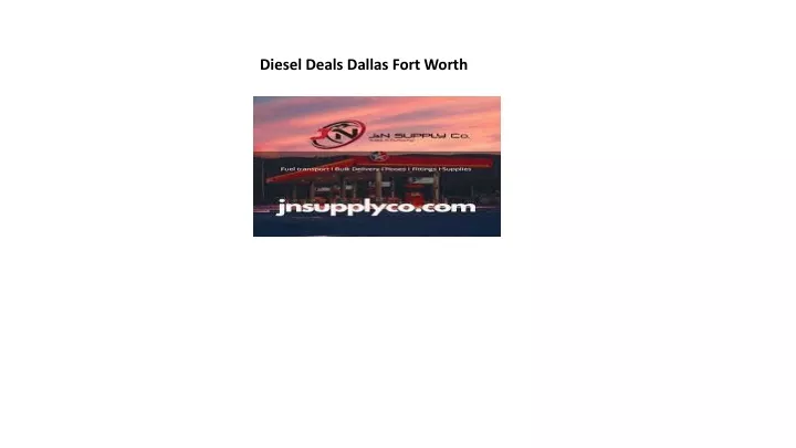 diesel deals dallas fort worth
