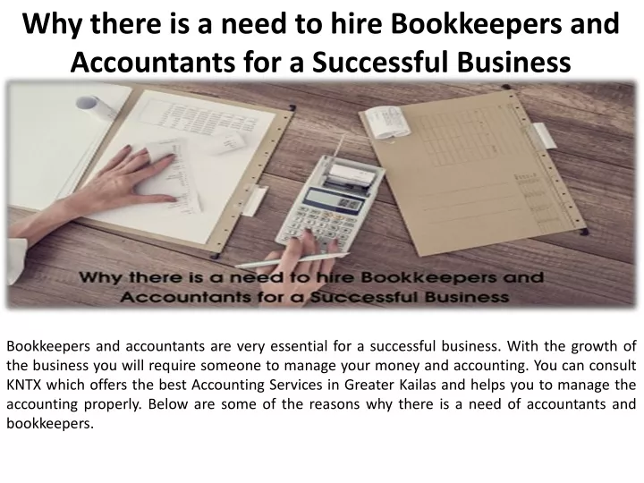 why there is a need to hire bookkeepers